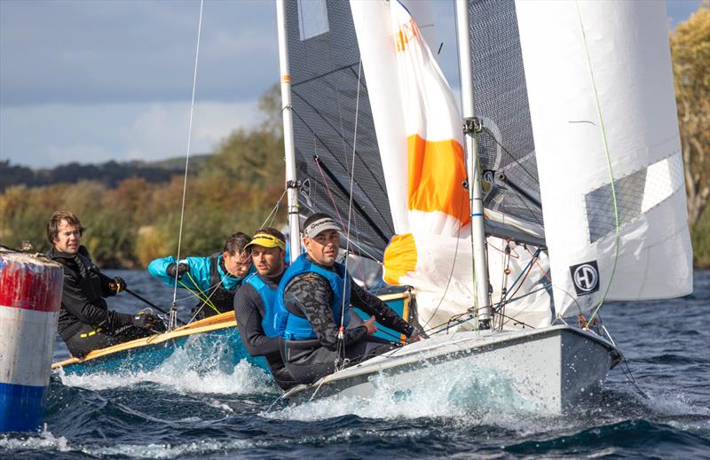 Peter Gray and Richard Pepperdine second at the Notts County Scorpion Open photo copyright David Eberlin taken at Notts County Sailing Club and featuring the Scorpion class