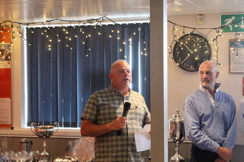 2023 DeWALT Scorpion Nationals at Eastbourne prize giving photo copyright Ben Daigneault / Send It Media taken at Eastbourne Sovereign Sailing Club and featuring the Scorpion class