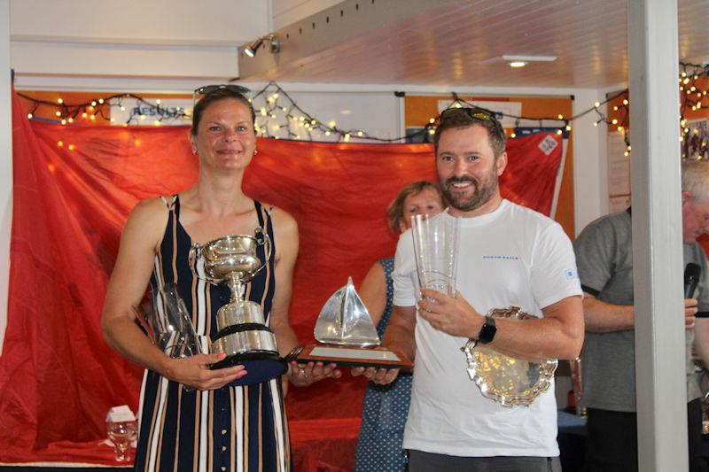 2023 DeWALT Scorpion Nationals at Eastbourne prize giving photo copyright Ben Daigneault / Send It Media taken at Eastbourne Sovereign Sailing Club and featuring the Scorpion class