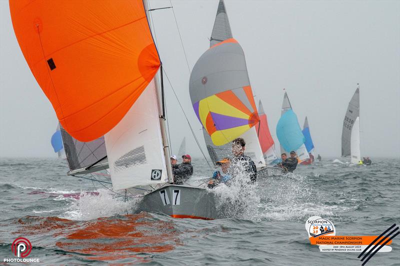 Scorpion Nationals at Penzance Day 1 photo copyright Lee Whitehead / www.photolounge.co.uk taken at Penzance Sailing Club and featuring the Scorpion class