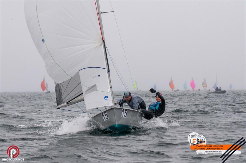 Scorpion Nationals at Penzance Day 1 photo copyright Lee Whitehead / www.photolounge.co.uk taken at Penzance Sailing Club and featuring the Scorpion class