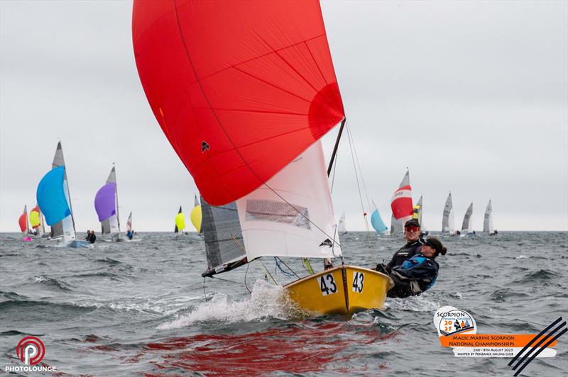Scorpion Nationals at Penzance Day 1 photo copyright Lee Whitehead / www.photolounge.co.uk taken at Penzance Sailing Club and featuring the Scorpion class