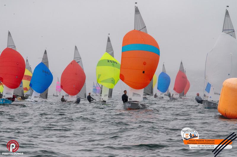 Scorpion Nationals at Penzance Day 1 photo copyright Lee Whitehead / www.photolounge.co.uk taken at Penzance Sailing Club and featuring the Scorpion class