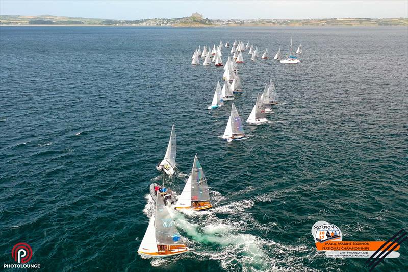 Scorpion Nationals at Penzance Day 3 photo copyright Lee Whitehead / www.photolounge.co.uk taken at Penzance Sailing Club and featuring the Scorpion class