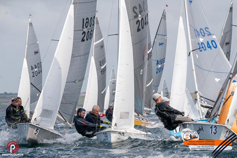 Scorpion Nationals at Penzance Day 3 photo copyright Lee Whitehead / www.photolounge.co.uk taken at Penzance Sailing Club and featuring the Scorpion class