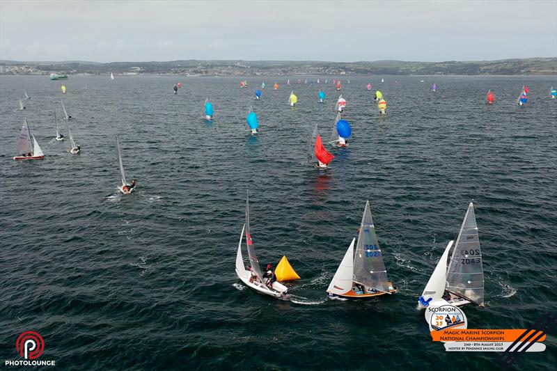 Scorpion Nationals at Penzance Day 3 photo copyright Lee Whitehead / www.photolounge.co.uk taken at Penzance Sailing Club and featuring the Scorpion class