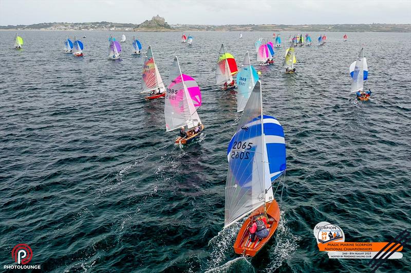 Scorpion Nationals at Penzance Day 4 photo copyright Lee Whitehead / www.photolounge.co.uk taken at Penzance Sailing Club and featuring the Scorpion class