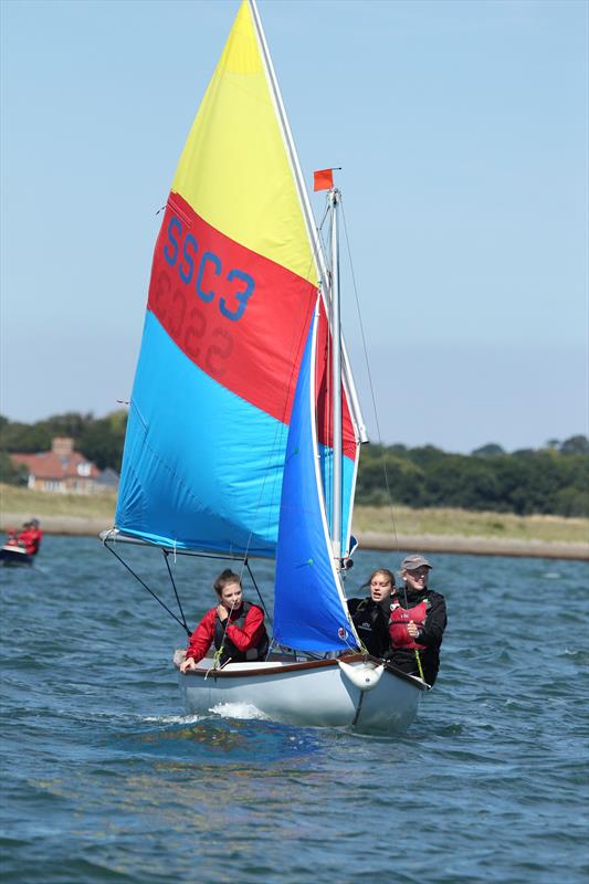 Royal Lymington Yacht Club Youth Week photo copyright Justin Parry taken at Royal Lymington Yacht Club and featuring the Scow class