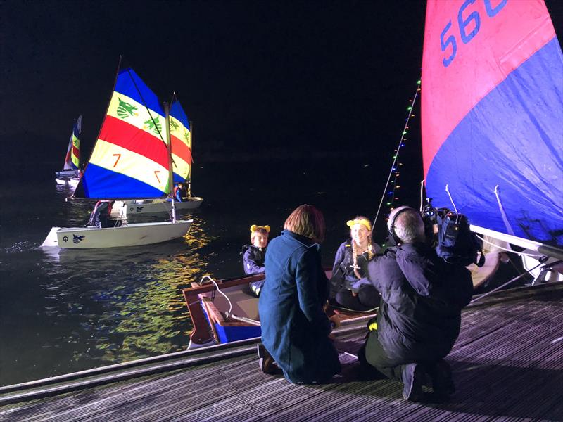 BBC South Today interview during the 20th Salterns Sail-a-thon - photo © Salterns Sailing Club