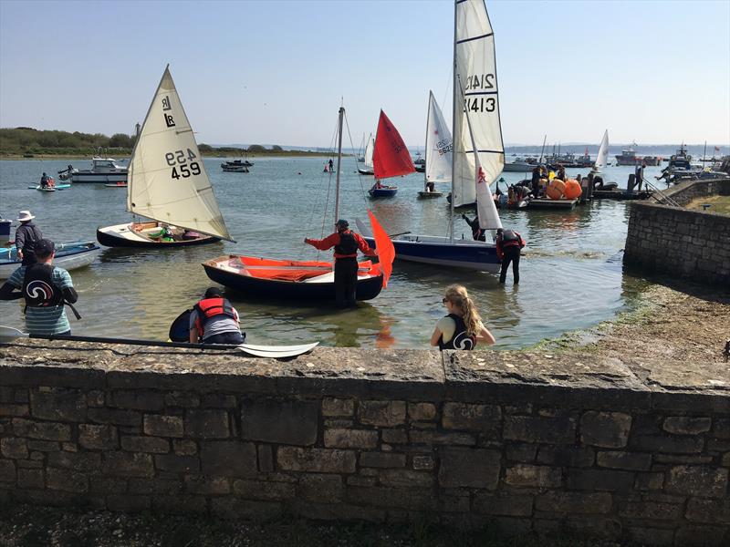 Keyhaven Yacht Club Easter Regatta photo copyright Nick Boxall taken at Keyhaven Yacht Club and featuring the Scow class