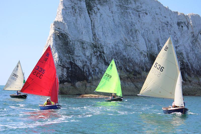 Armada of Scows sail Solent to 'Thread the Needles' photo copyright Sarah Desjonqueres taken at Keyhaven Yacht Club and featuring the Scow class