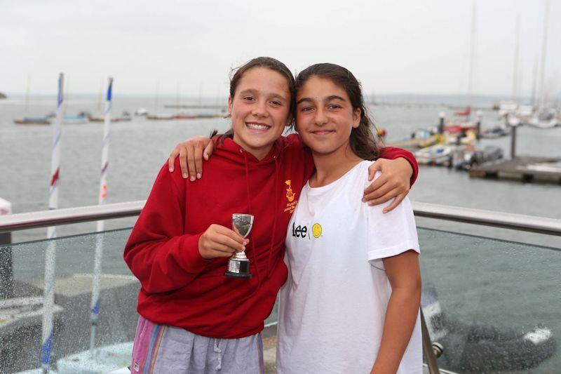 Poppy Speers & India Dusanjh Auty win First Scow in the Royal Lymington Junior Regatta photo copyright RLYC taken at Royal Lymington Yacht Club and featuring the Scow class
