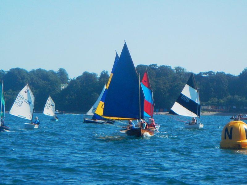 Racing in the Bembridge SC Regatta 2021 photo copyright Jonathan Nainby-Luxmoore taken at Bembridge Sailing Club and featuring the Scow class