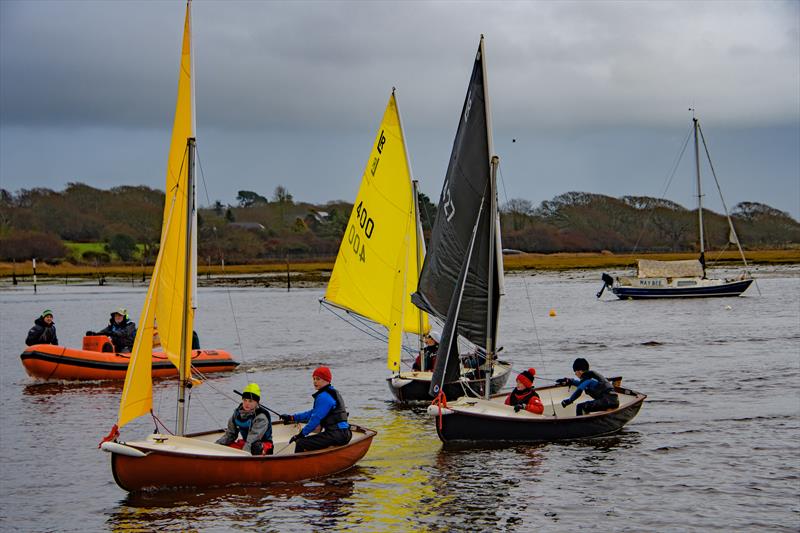 The 2021 Peter Andreae Trophy saw racing rivalry in Lymington Scows on the Lymington River  photo copyright Paul French taken at Royal Lymington Yacht Club and featuring the Scow class