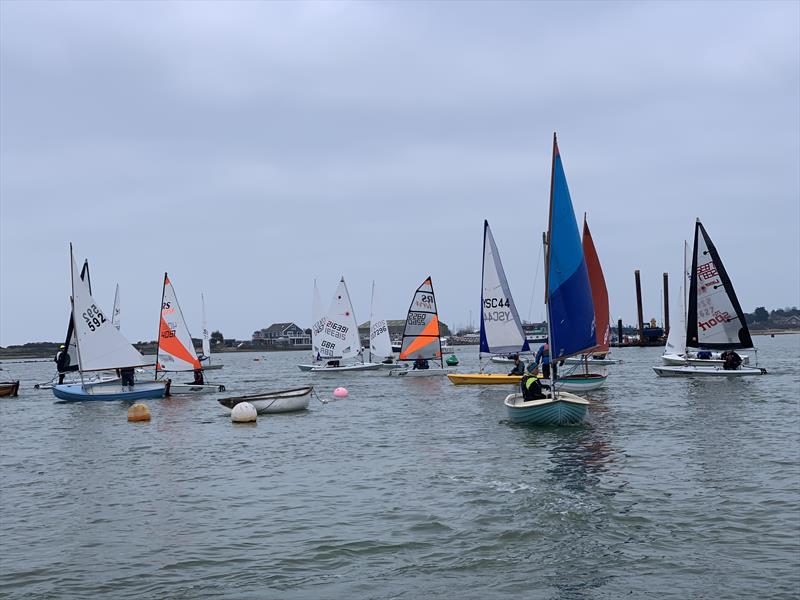 Brading Haven Yacht Club Open Icebreaker Series 2022 day 2 photo copyright Polly Schafer taken at Brading Haven Yacht Club and featuring the Scow class