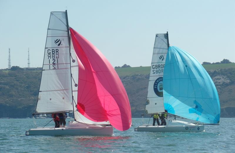Plymouth Gin Series Week 3 photo copyright Chris Hampe taken at Royal Plymouth Corinthian Yacht Club and featuring the Seascape 18 class