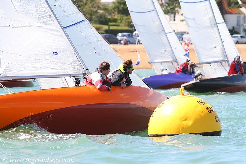 Ladies Day at Aberdeen Asset Management Cowes Week photo copyright Ingrid Abery / www.ingridabery.com taken at Cowes Combined Clubs and featuring the Seaview Mermaid class