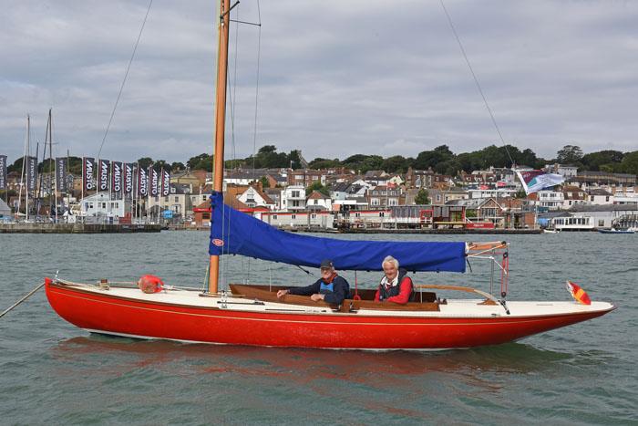 1922 Seaview Mermaid Cynthia on show on her mooring before being awarded the Concours d'Elegance at Charles Stanley Direct Cowes Classics Week - photo © Rick Tomlinson / www.rick-tomlinson.com