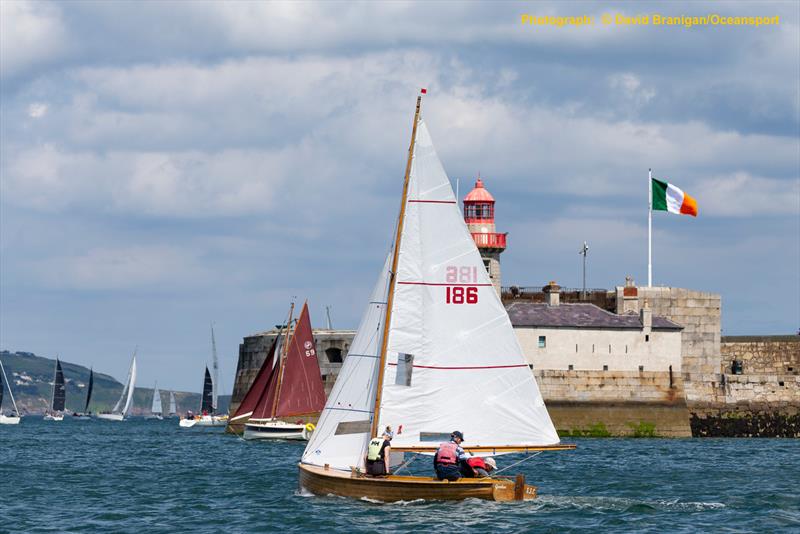 Brian McNally's Mermaid 'Gentoo' on the opening day of 500  boat Volvo Dun Laoghaire Regatta photo copyright David Branigan / www.oceansport.ie taken at Skerries Sailing Club and featuring the Seaview Mermaid class