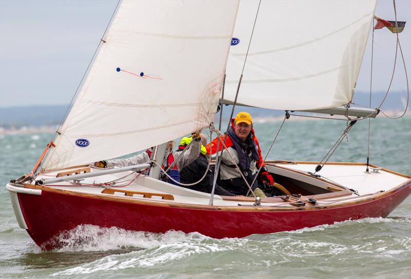 Seaview Mermaid fleet on Day 2 of Cowes Week 2025 photo copyright Martin Augustus / www.sailingimages.co.uk taken at Cowes Combined Clubs and featuring the Seaview Mermaid class