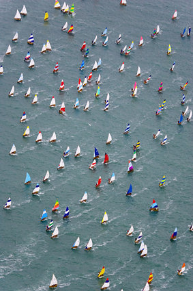 The world's largest local one-design fleet celebrated its 75th Anniversary at its home photo copyright Sally Collison / www.sallycollisonphotography.co.uk taken at Sea View Yacht Club and featuring the Sea View One Design class