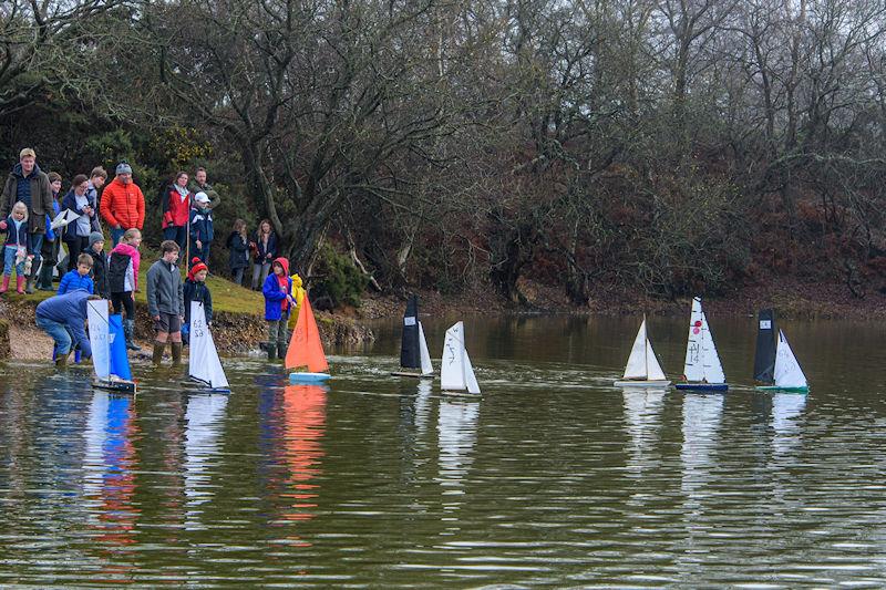 Monohull start during the 2021 Setley Cup on Boxing Day photo copyright Paul French / www.coolhat.co.uk taken at  and featuring the Setley Cup class