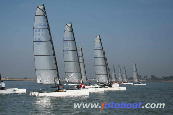 20 teams for the Shadow nationals during 'Reg Fest 2008' at Brightlingsea  photo copyright Tim Bees / www.fotoboat.com taken at Brightlingsea Sailing Club and featuring the Shadow class