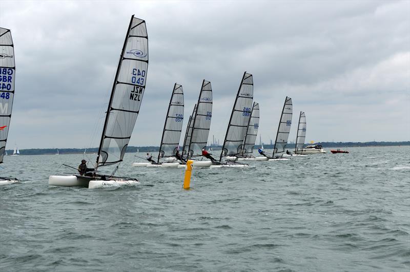 Shadow Nationals at Gurnard photo copyright Pete French taken at Gurnard Sailing Club and featuring the Shadow class