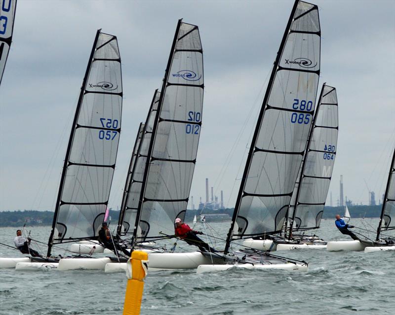 Shadow Nationals at Gurnard photo copyright Pete French taken at Gurnard Sailing Club and featuring the Shadow class