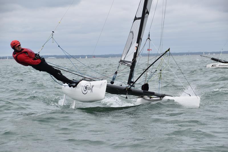 2017 Shadow Nationals at Gurnard photo copyright Chris Evans taken at Gurnard Sailing Club and featuring the Shadow class