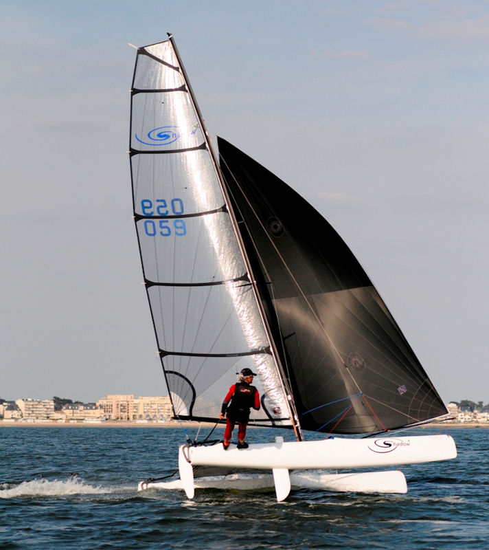 A new, enlarged spinnaker has been developed for the Shadow catamaran  photo copyright Shadow Class Association taken at  and featuring the Shadow class