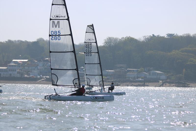 2018 Shadow National Championship at Gurnard photo copyright Chris Evans taken at Gurnard Sailing Club and featuring the Shadow class