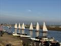 RIB towing out during the 12sqM Sharpie British Nationals at Wells © James Case