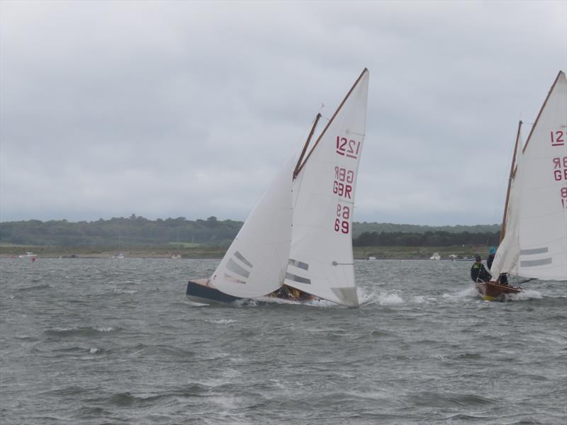 Imminent capsize for GBR69, Rob & Sally Wynne, at the British Sharpie Championship photo copyright James Case taken at Wells Sailing Club and featuring the Sharpie class