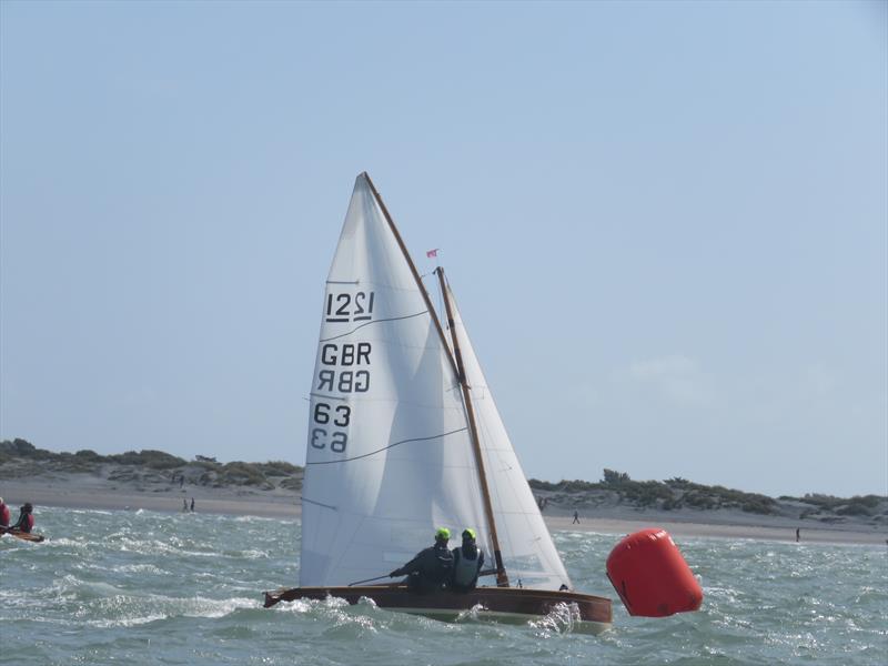 GBR 63 Chuckles competing in the 2019 Sharpie Europeans at Itchenor photo copyright James Case taken at Brancaster Staithe Sailing Club and featuring the Sharpie class