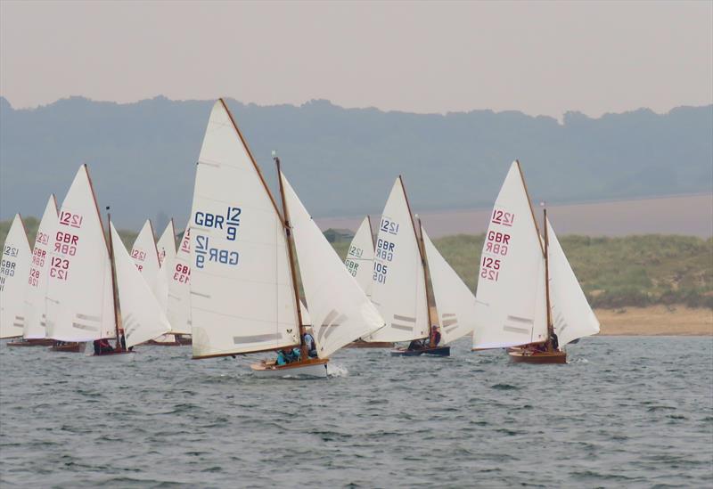 Top three (l-r) 3rd GBR123, 2nd GBR9, 1st GBR125 during the British Sharpie Championships at Brancaster Staithe photo copyright James Case  taken at Brancaster Staithe Sailing Club and featuring the Sharpie class