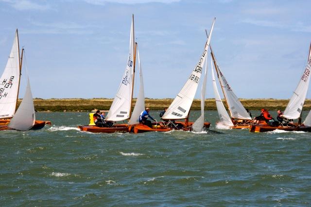 Sharpie nationals at Brancaster Staithe photo copyright Pam Farrell taken at Brancaster Staithe Sailing Club and featuring the Sharpie class