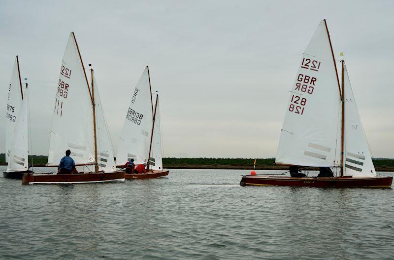 Light winds for Sharpie open meeting at Overy Staithe photo copyright Jeremy Neville-Eliot taken at Overy Staithe Sailing Club and featuring the Sharpie class