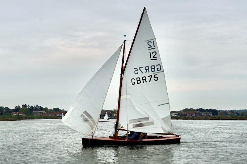 Cassiopea goosewinged - Light winds for Sharpie open meeting at Overy Staithe photo copyright Jeremy Neville-Eliot taken at Overy Staithe Sailing Club and featuring the Sharpie class