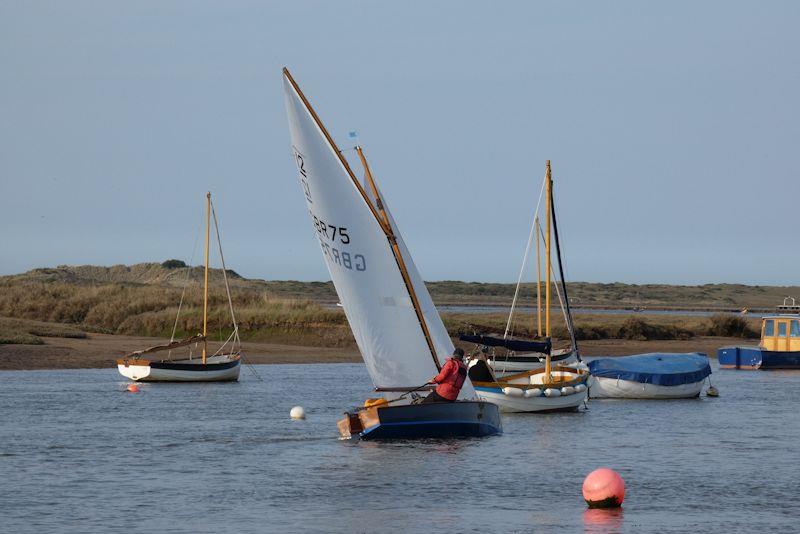 Cassiopea experiences a rare gust - Light winds for Sharpie open meeting at Overy Staithe photo copyright Jennie Clark taken at Overy Staithe Sailing Club and featuring the Sharpie class