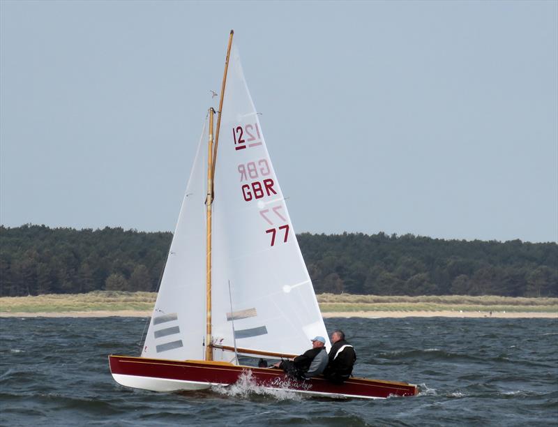 GBR 77 during the British 12 Sq M Sharpie Nationals at Wells Sailing Club photo copyright James Case taken at Wells Sailing Club and featuring the Sharpie class