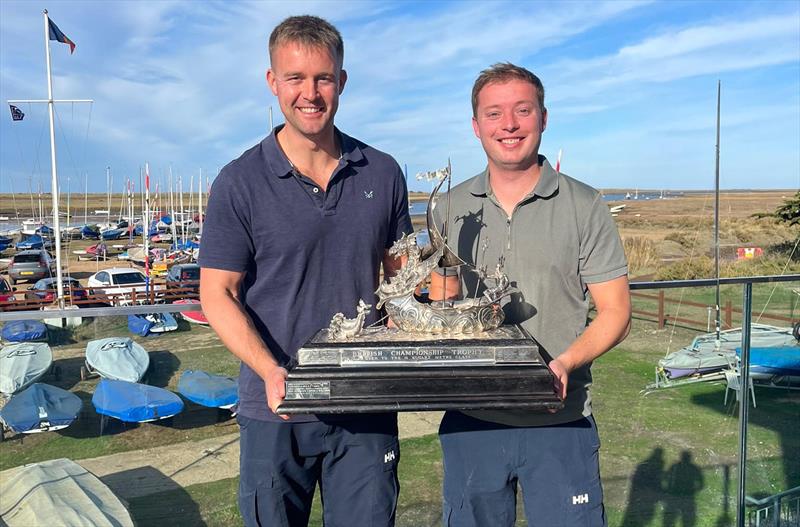 Will Gibbs and Charlie Orton win the 12sqM Sharpie British National Championship at Brancaster Staithe - photo © James Case