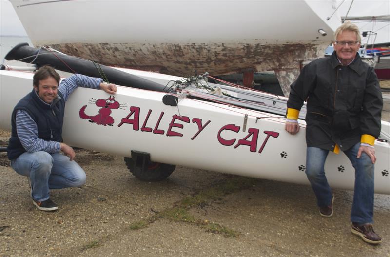 Alan Howand & Rob Britton finish 2nd at the Shearwater TT at Stone photo copyright Heather Wilcox taken at Stone Sailing Club and featuring the Shearwater class