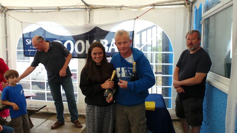 1st place Shaun Allen and Holly Parker at the Shearwater TT at Pagham photo copyright Rob Britton taken at Pagham Yacht Club and featuring the Shearwater class