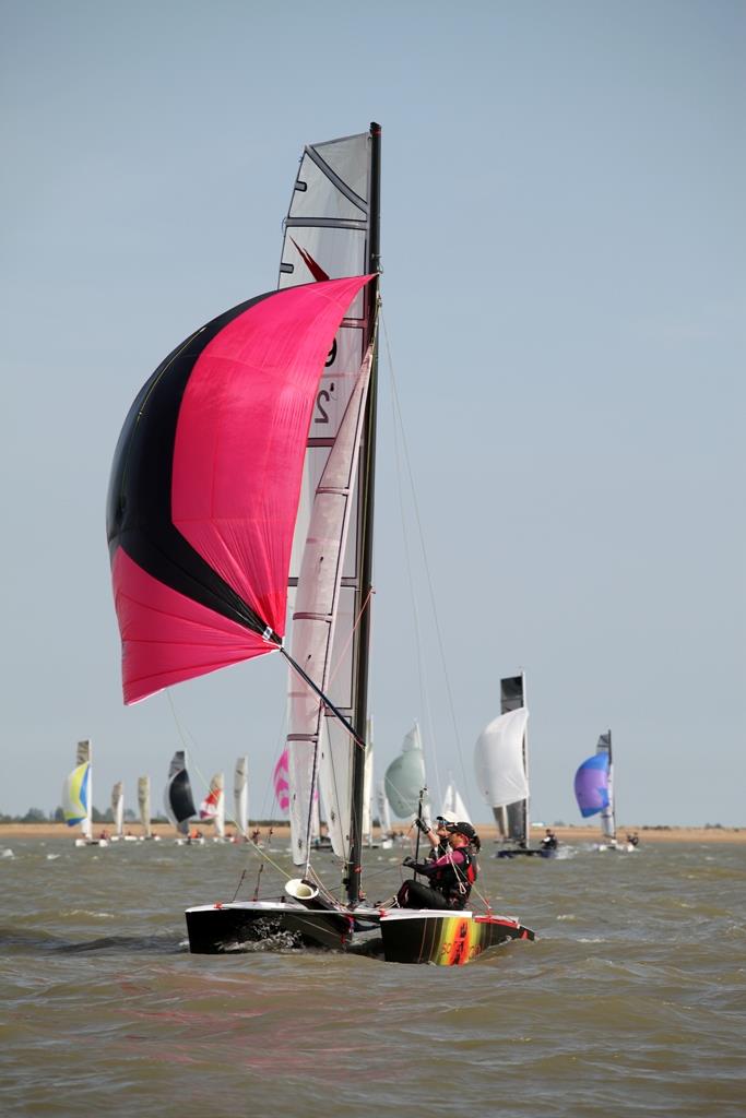 James & Kate Gibbons during the Shearwater Nationals at Brightlingsea  photo copyright Mike Bowden taken at Brightlingsea Sailing Club and featuring the Shearwater class