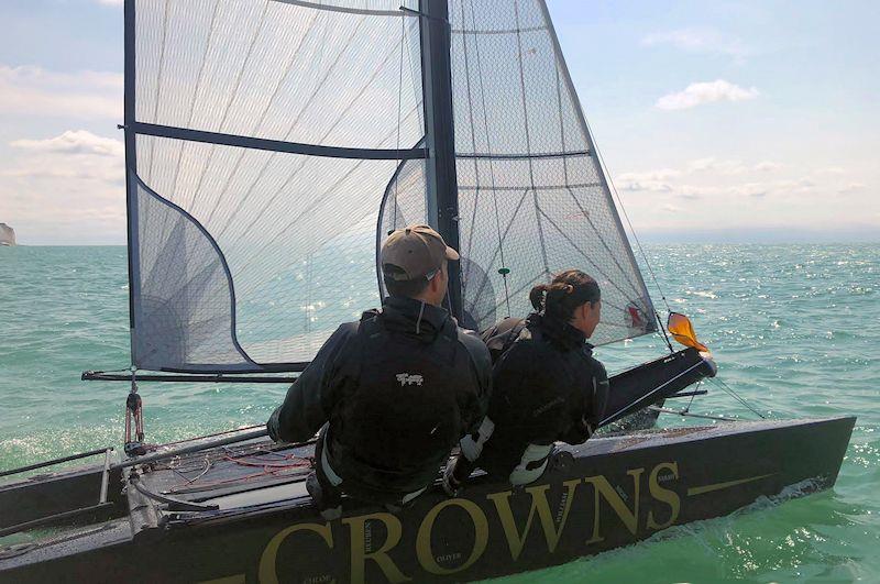Nigel and Sarah Stuart (Crowns) win the 64th Shearwater National Championships at Newhaven & Seaford - photo © NSSC