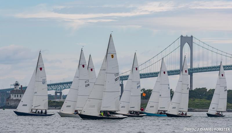 Shields class start during the 168th Annual Regatta at the New York Yacht Club photo copyright Daniel Forster Photography / www.danielforster.com taken at New York Yacht Club and featuring the Shields class