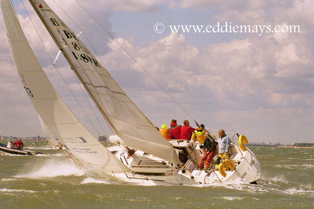 Storm Trysail win the Sigma 33 team racing in the Solent photo copyright Eddie Mays taken at Hamble River Sailing Club and featuring the Sigma 33 class