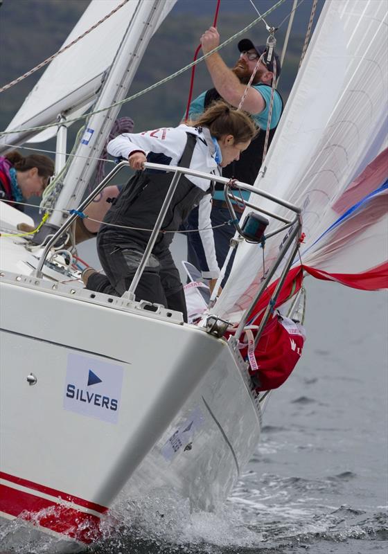 Miss Behavin on day 1 of the Silvers Marine Scottish Series photo copyright Marc Turner / CCC taken at Clyde Cruising Club and featuring the Sigma 33 class