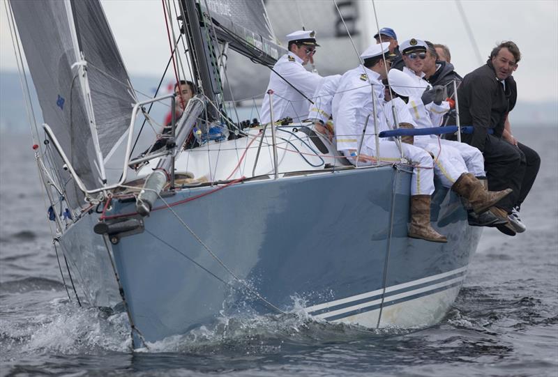 A well drilled crew on Aurora sailed by Rod Stuart and Bill Ram on day 2 of the Silvers Marine Scottish Series photo copyright Marc Turner / CCC taken at Clyde Cruising Club and featuring the Sigma 33 class